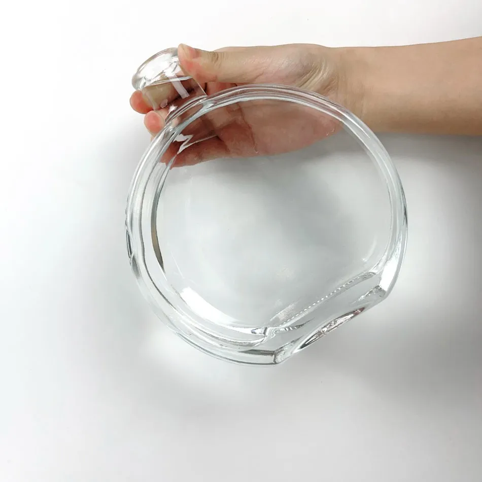 700ml 800g Rounded Circular Nummular Tequila Gin Brandy Glass Bottles With T Cork