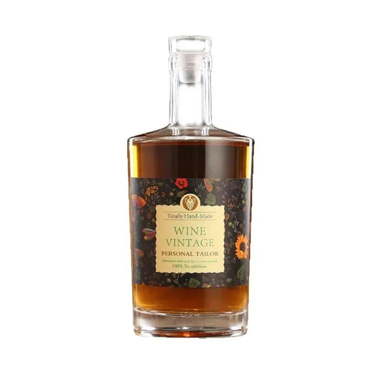 Přímý prodej lahví na ovocné víno: 100 ml, 200 ml, 375 ml, 500 ml, 700 ml, 750 ml skleněné lahve na víno