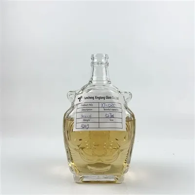 500 ml 750 ml Tiger Shape Zuby Ústa Brandy Tequila Gin Whisky Vodka Prázdné skleněné lahve